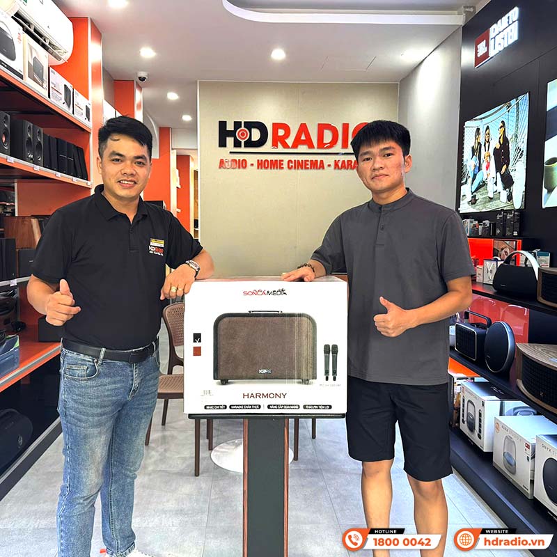 khách hàng mua loa acnos harmony tai hdradio