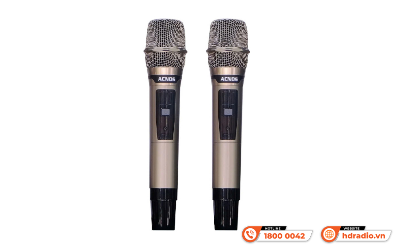 Loa Acnos Hi450, Bass 16cm, Công suất 200W, Bluetootth, USB, Mic Wireless Stereo, 2 Micro-5