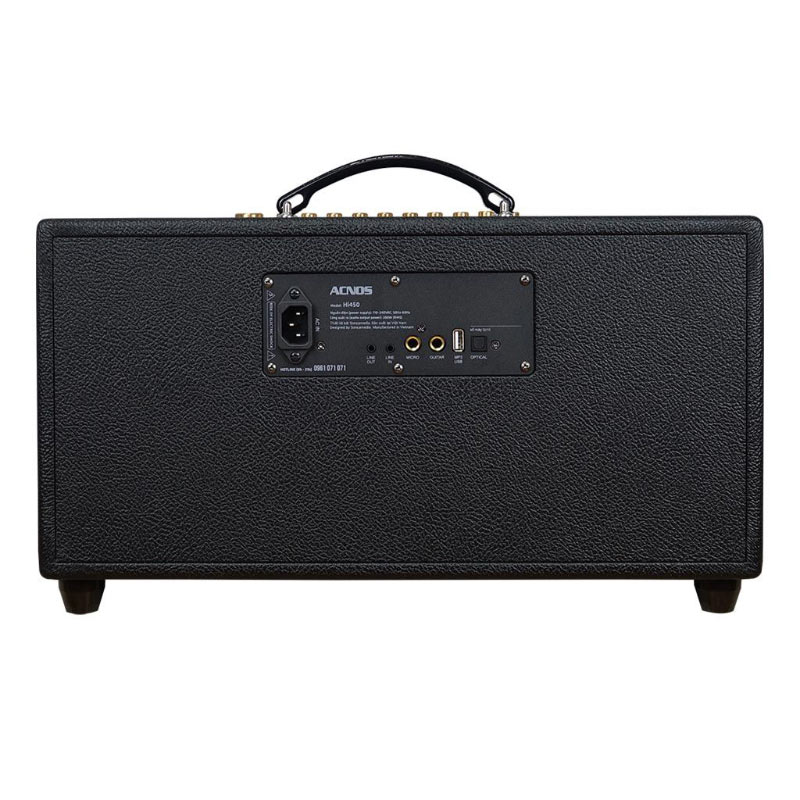 Loa Acnos Hi450, Bass 16cm, Công suất 200W, Bluetootth, USB, Mic Wireless Stereo, 2 Micro-3