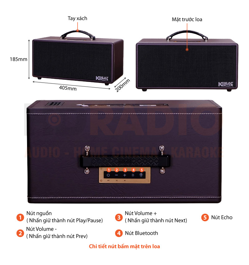 Chú thích loa Acnos KS362D