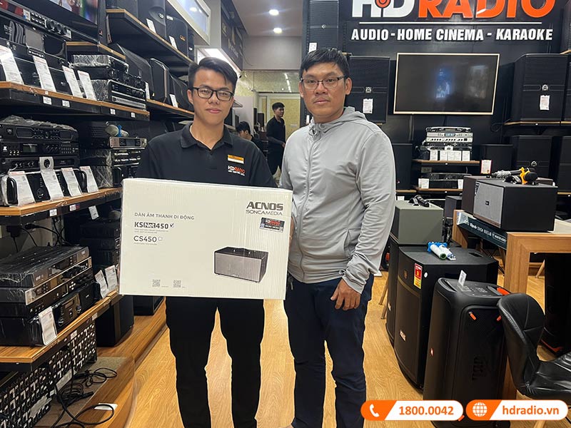Khách hàng mua loa Acnos KSnet450 tại HDRadio