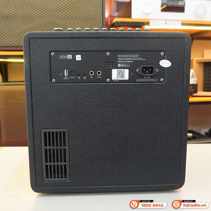 Loa Acnos QUAD 68 Pro, Công Suất 180W, Bluetooth, AUX, Optical, Mic Wireless Stereo, 2 Tay Micro-4