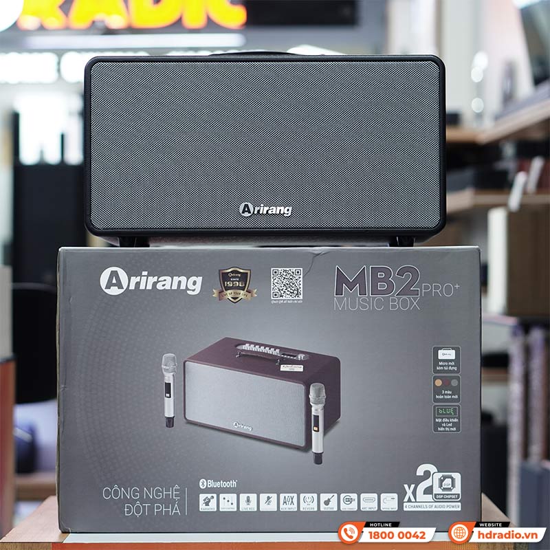 Loa Arirang MB2 Pro+ Plus, Công Suất 200W, Bass 16.5 cm, Kèm 2 Tay Mic-5