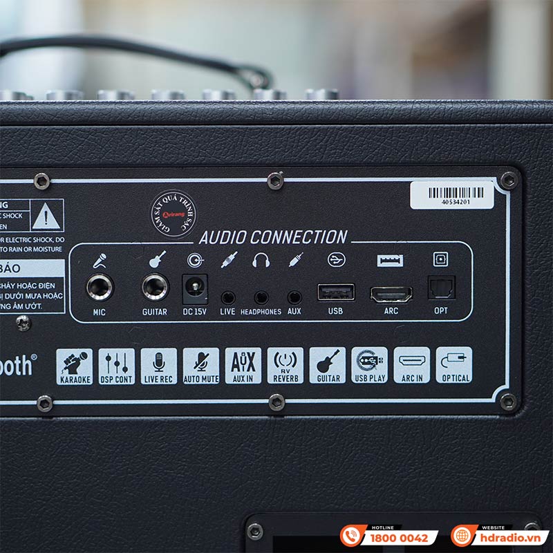 Loa Arirang MB2 Pro+ Plus, Công Suất 200W, Bass 16.5 cm, Kèm 2 Tay Mic-11