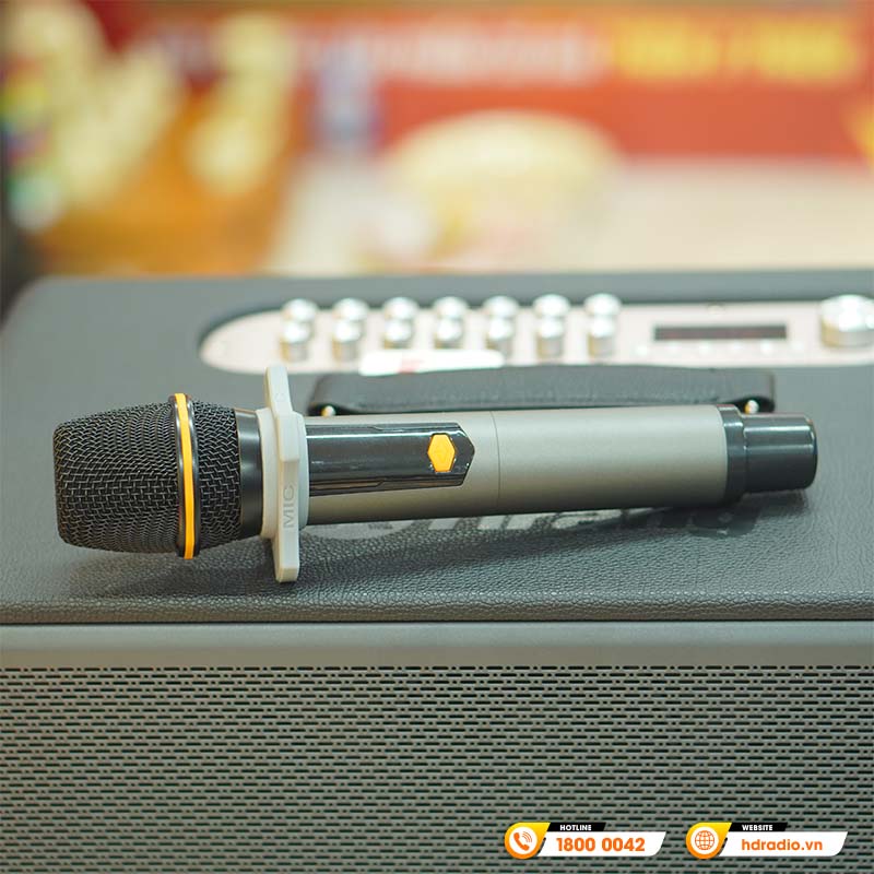 Loa Arirang AM1, Bass 16.5 cm, Công suất 150W, Bluetooth 5.0, USB, Livestream, 2 Micro-14