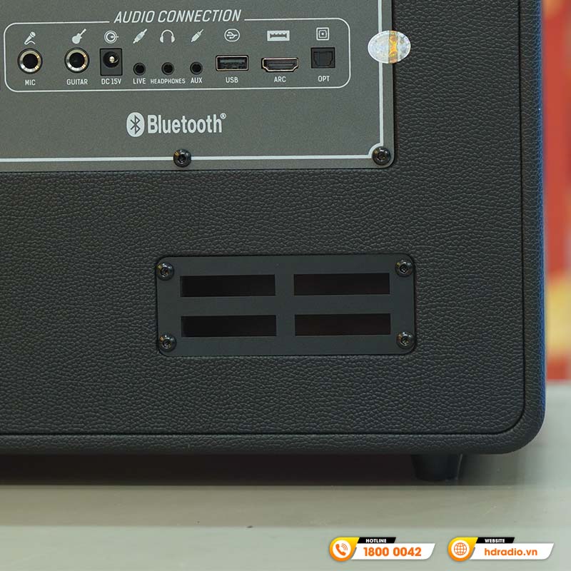 Loa Arirang AM1, Bass 16.5 cm, Công suất 150W, Bluetooth 5.0, USB, Livestream, 2 Micro-8