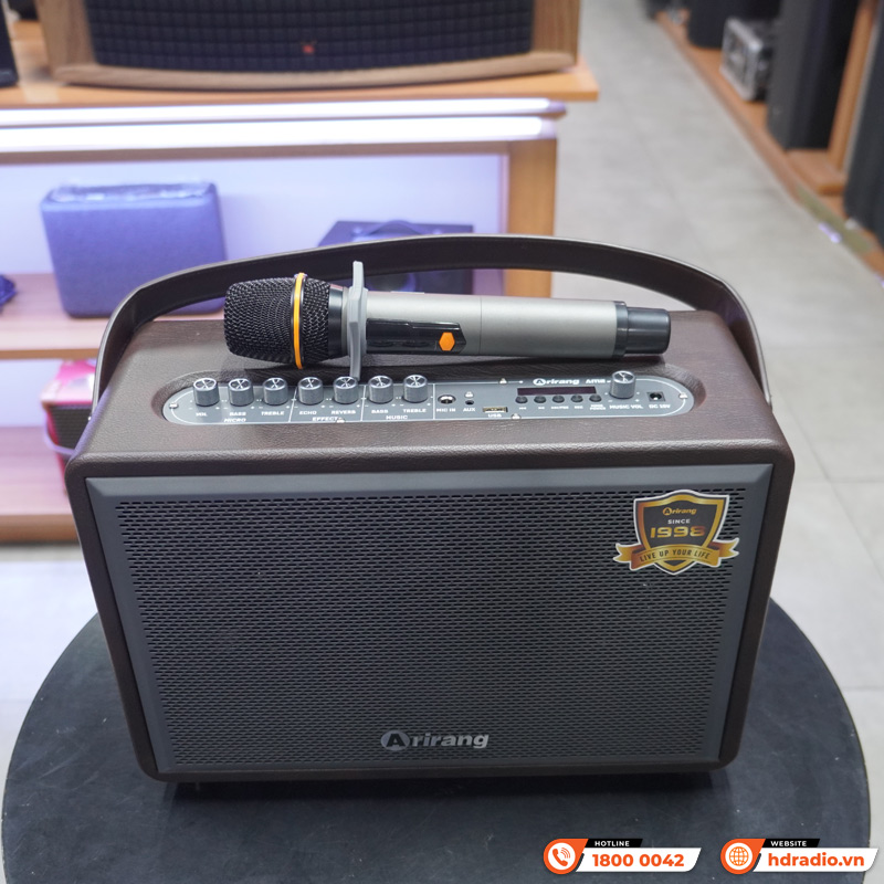 Loa Arirang AM2, Bass 16.5cm, Bluetooth 5.0, Công suất 320W, 2 Micro-4