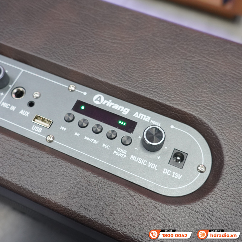 Loa Arirang AM2, Bass 16.5cm, Bluetooth 5.0, Công suất 320W, 2 Micro-10