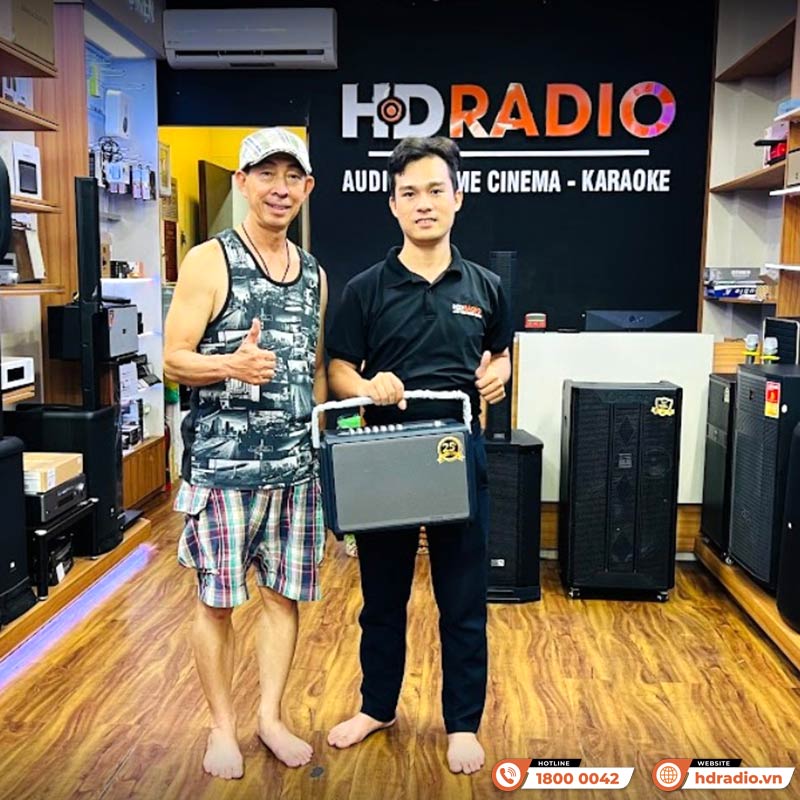 Loa Arirang Classic I, Bass 16.5cm, Công Suất 150W, Kèm 2 Tay Mic-4