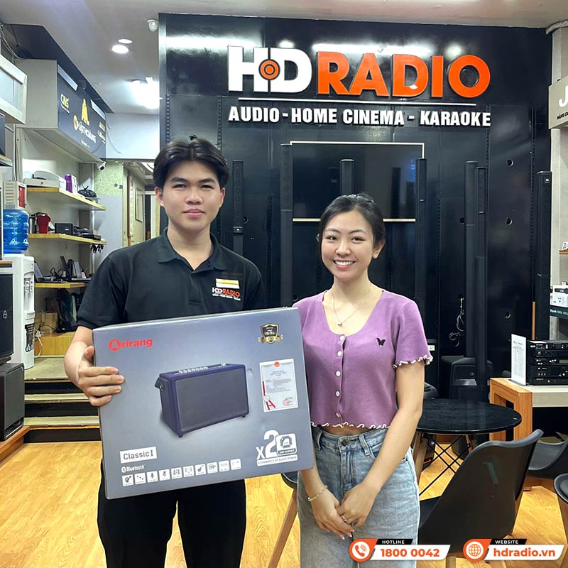 Loa Arirang Classic I, Bass 16.5cm, Công Suất 150W, Kèm 2 Tay Mic-1