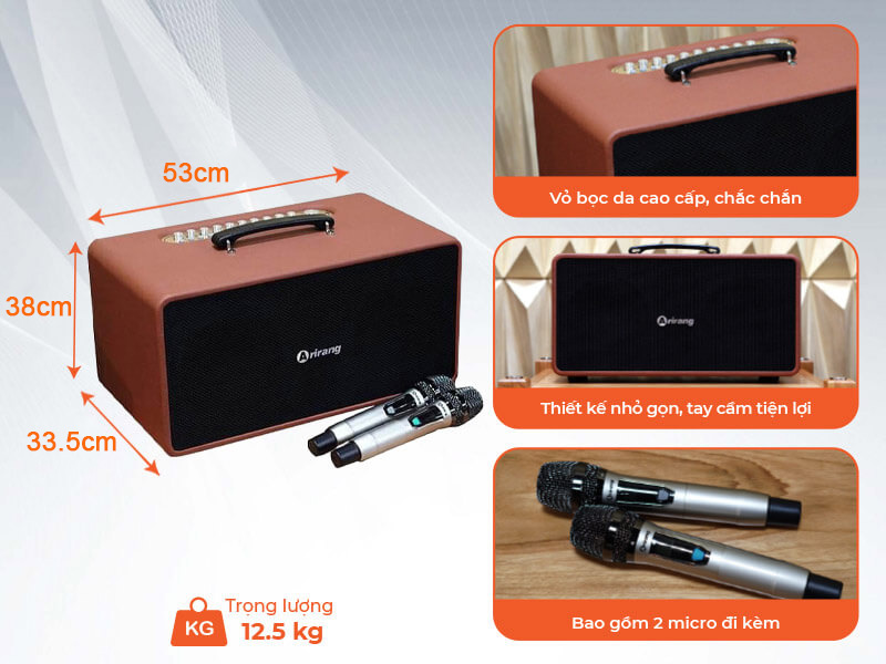 Loa kéo Arirang MB2 kiểu dáng đẹp