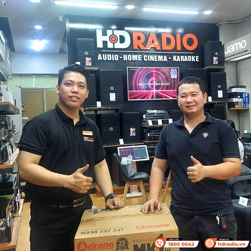 Loa Arirang MK1 New, Bass 40cm, Công suất RMS 250W, Kèm 2 micro UHF-16