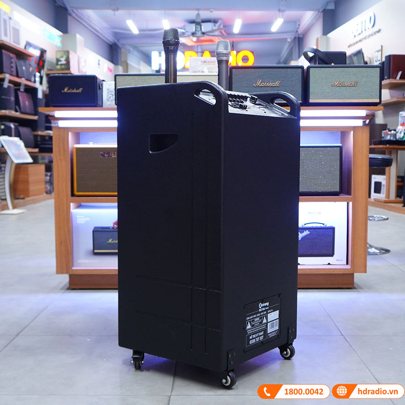 Loa kéo Arirang MK3 Max, Bass 40cm, công suất 350W, Pin 5-7h, kèm 2 tay micro-16