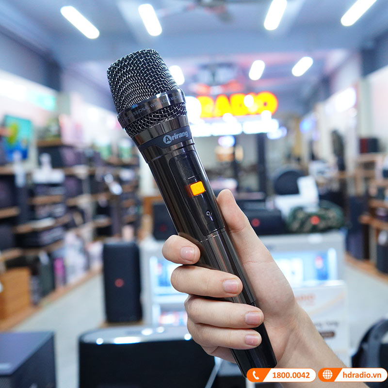 Loa kéo Arirang MK3 Max, Bass 40cm, công suất 350W, Pin 5-7h, kèm 2 tay micro-15
