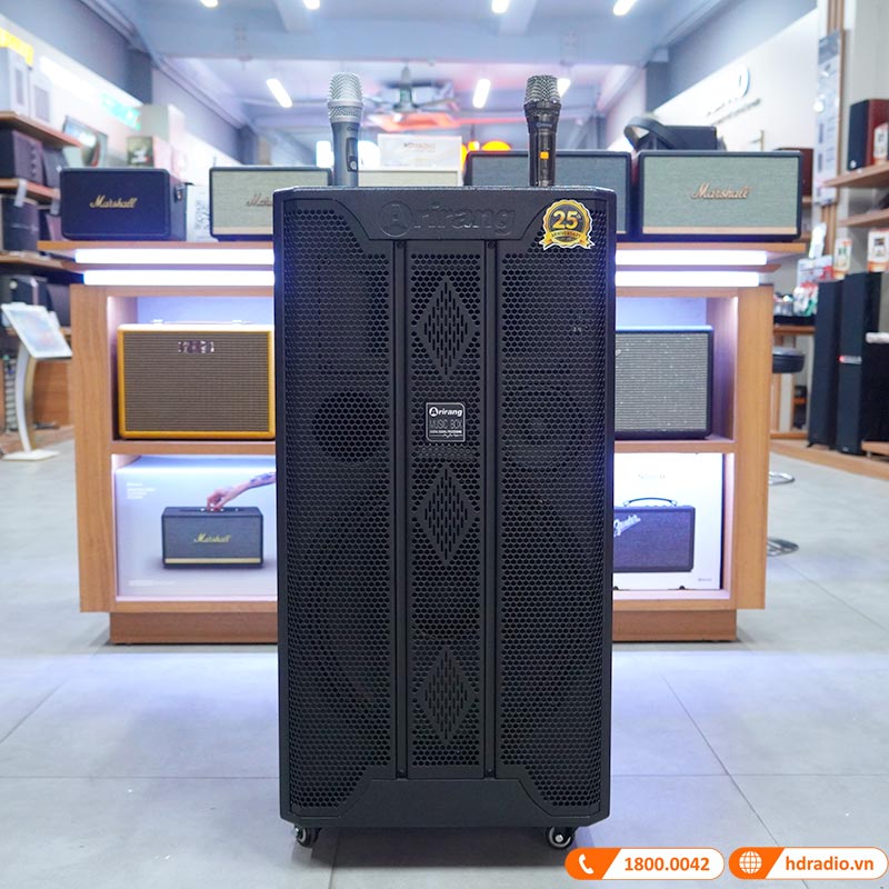 Loa kéo Arirang MK3 Max, Bass 40cm, công suất 350W, Pin 5-7h, kèm 2 tay micro-14