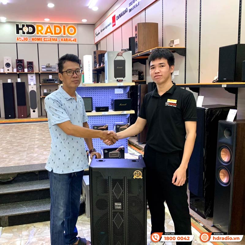 Loa kéo Arirang MK3 Max, Bass 40cm, công suất 350W, Pin 5-7h, kèm 2 tay micro-17