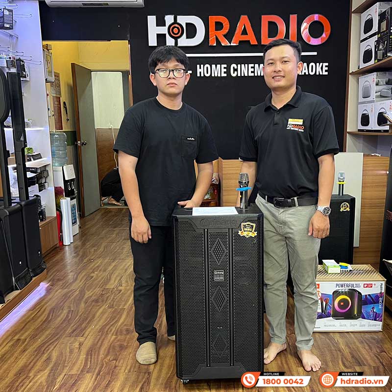 Loa kéo Arirang MK3 Max, Bass 40cm, công suất 350W, Pin 5-7h, kèm 2 tay micro-23