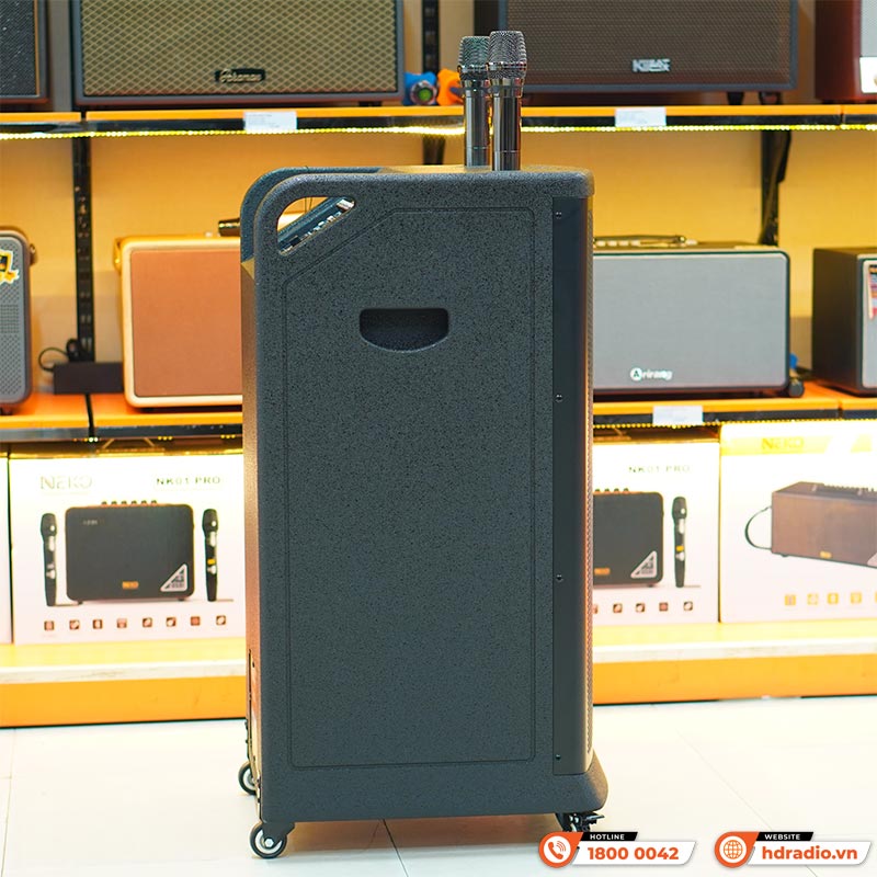 Loa Arirang MK6 MAX, Bass 40cm, Công suất RMS 400W, Bluetooth, Guitar, Kèm 2 micro-10