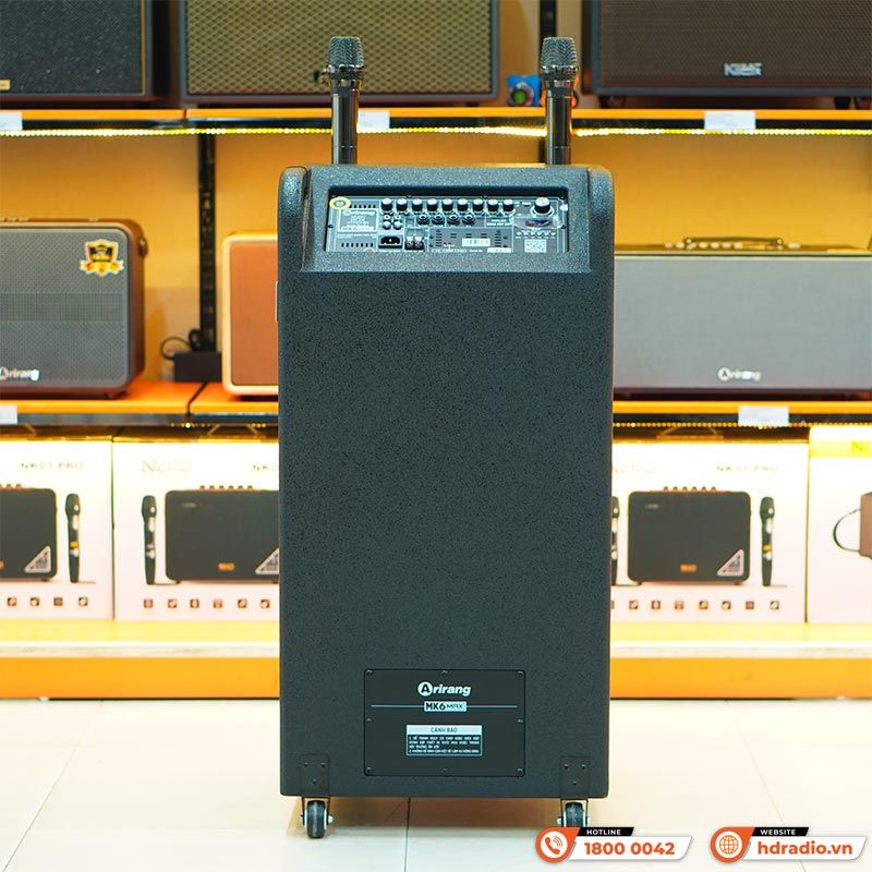 Loa Arirang MK6 MAX, Bass 40cm, Công suất RMS 400W, Bluetooth, Guitar, Kèm 2 micro-4