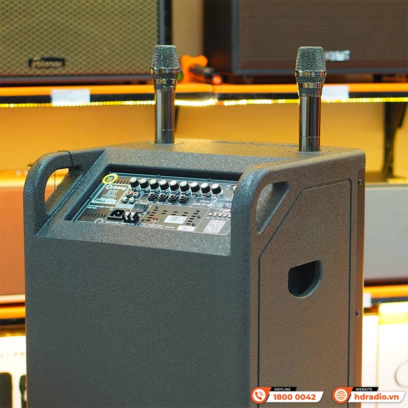 Loa Arirang MK6 MAX, Bass 40cm, Công suất RMS 400W, Bluetooth, Guitar, Kèm 2 micro-6