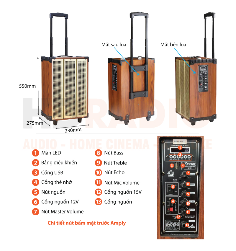 Chú thích loa kéo Arirang MKS1