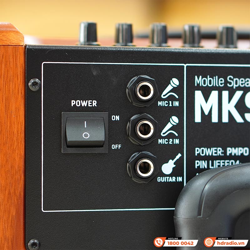 Loa Arirang MKS2.5, Bass 30cm, Công suất 100W, Bluetooth, USB, Guitar, Kèm 2 micro-7