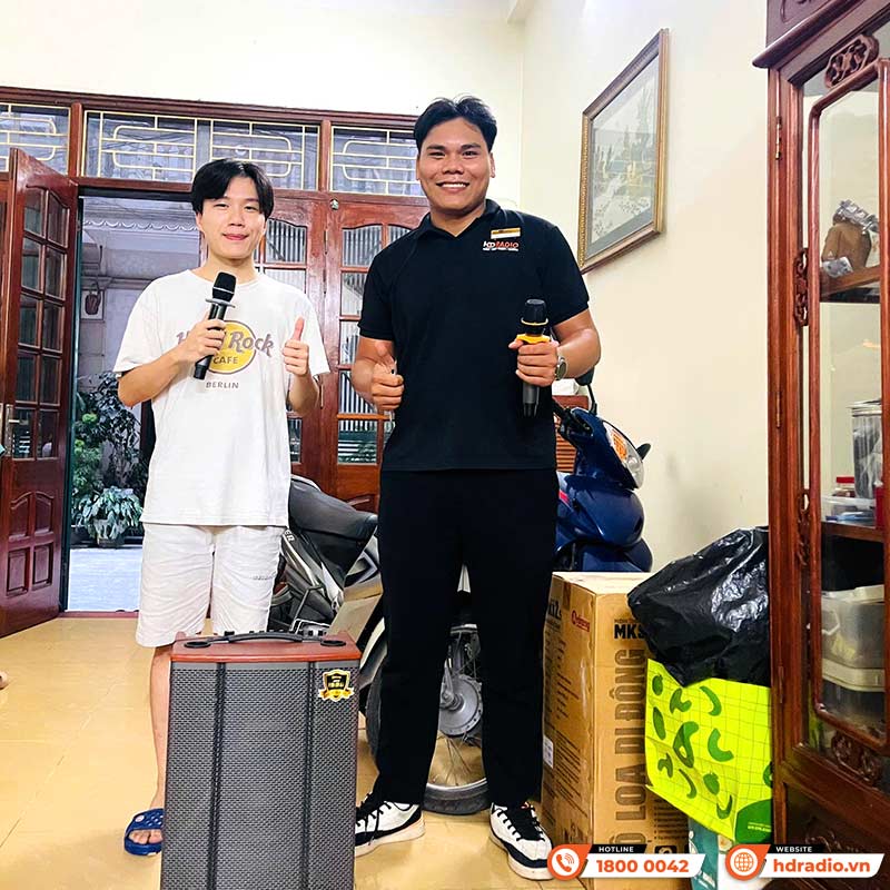 Loa Arirang MKS2.5, Bass 30cm, Công suất 100W, Bluetooth, USB, Guitar, Kèm 2 micro-12