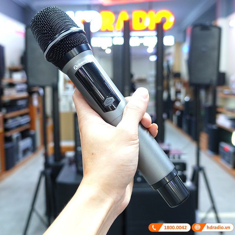 Loa Arirang MKS2, Bass 30cm, Công suất 80W, Bluetooth, AUX, USB, Thẻ Nhớ, Mic, Guitar, Kèm 2 micro-21