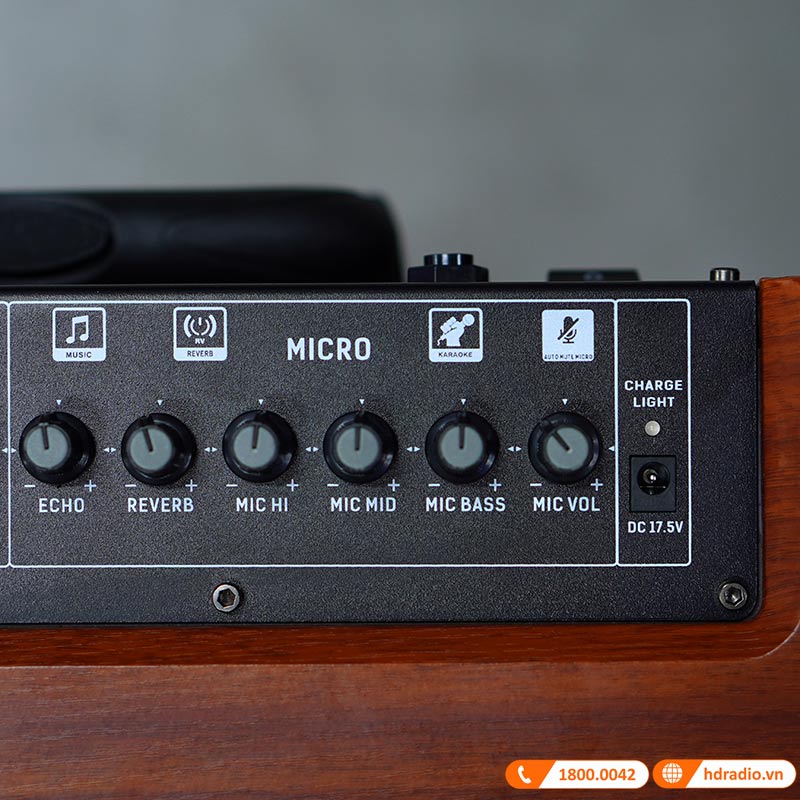 Loa Arirang MKS2, Bass 30cm, Công suất 80W, Bluetooth, AUX, USB, Thẻ Nhớ, Mic, Guitar, Kèm 2 micro-14