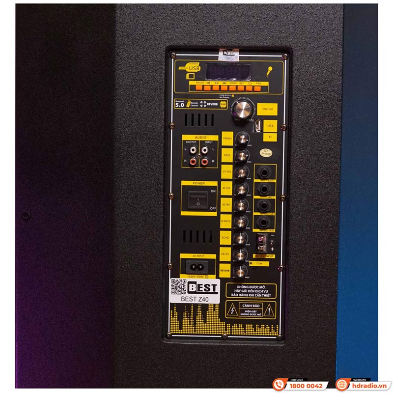 Mặt sau Loa kéo Best Z40