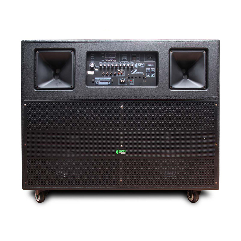 Loa Kéo Kiwi K8215, Bass 40cm, Công Suất 1200W, Kèm 2 Tay Mic