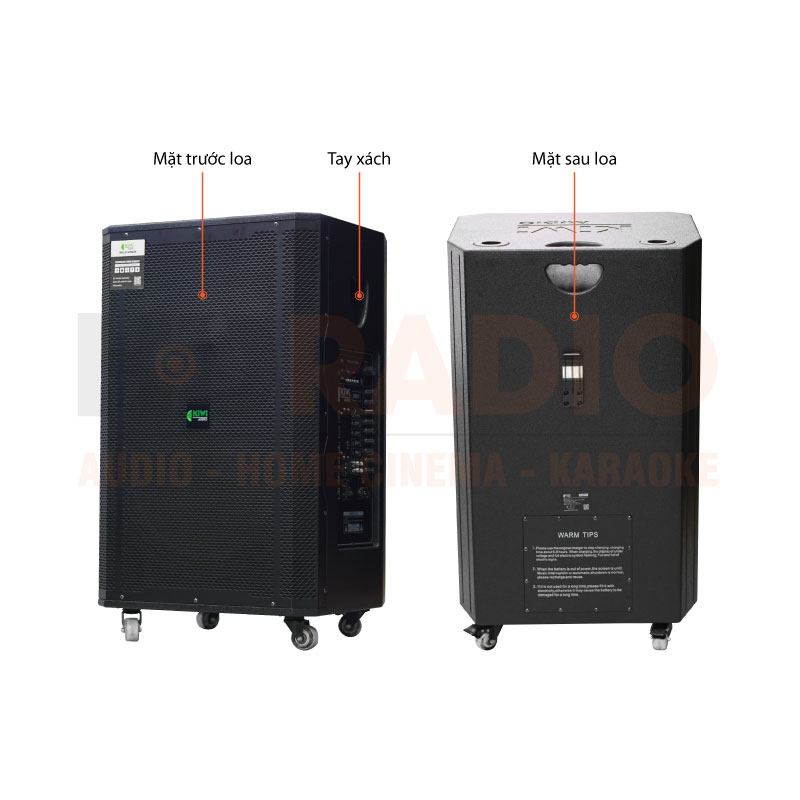 Chú thích Loa kéo Kiwi K9018