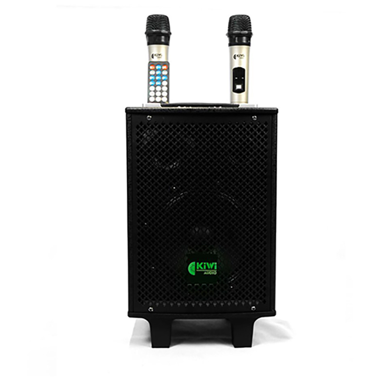 Loa Kiwi XT8, Bass 20cm, Công Suất 400W, Pin 4-7h, Bluetooth, AUX, Kèm 2 tay mic