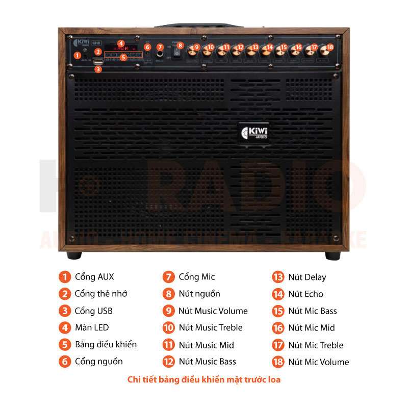 Loa xách tay Kiwi LX10