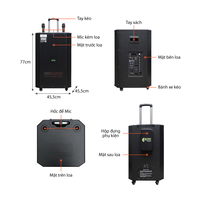 Chu thich Loa kéo Kiwi K6015