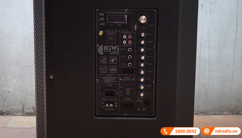 he thong ngo vao cua loa kiwi k6015