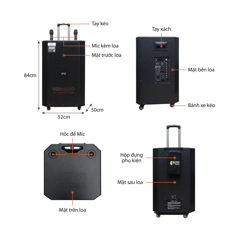 Chu thich Loa keo Kiwi K6018