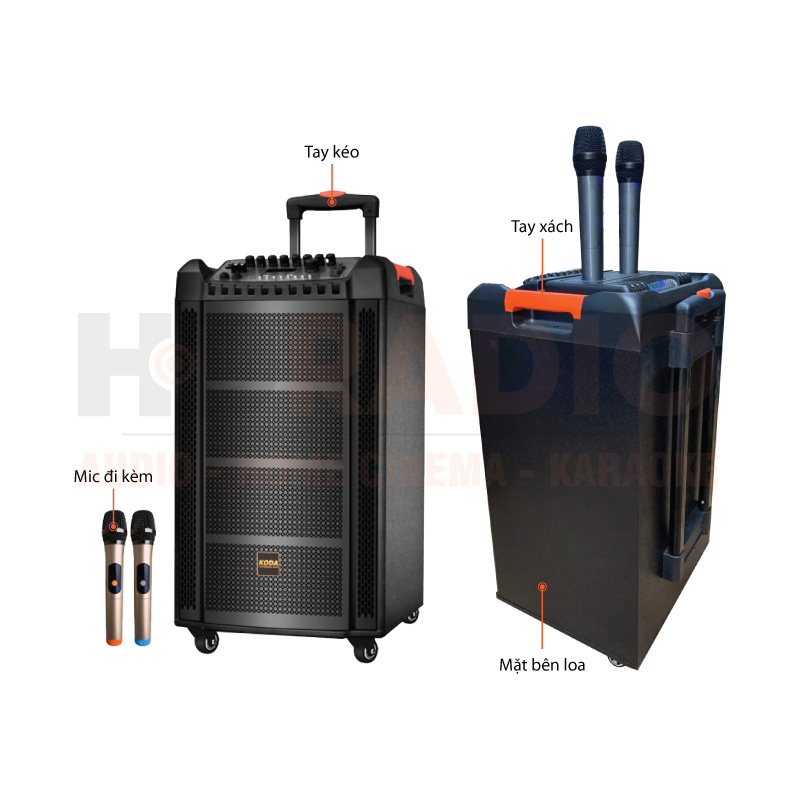 Chú thích Loa kéo Koda KD1255 Chú thích Loa kéo Koda KD1255