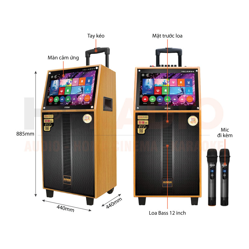 Chú thích Loa kéo Koda KD12C Chú thích Loa kéo Koda KD12C