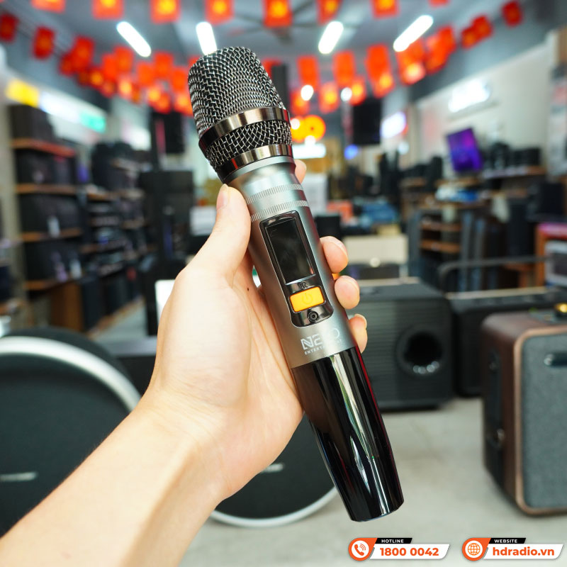 Loa Neko AMK-216, Bluetooth, AUX, Kèm 2 Tay Mic-8