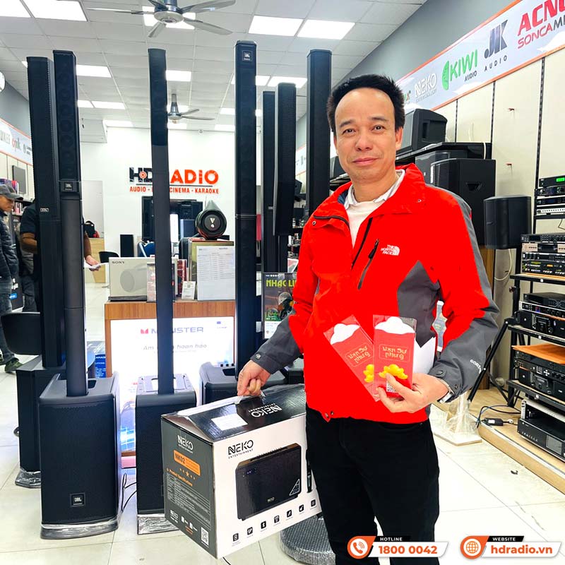 Loa Neko NK02, Công Suất 45W, Bass 16.5cm, Pin 4- 8h, Kèm 2 Tay Mic-19