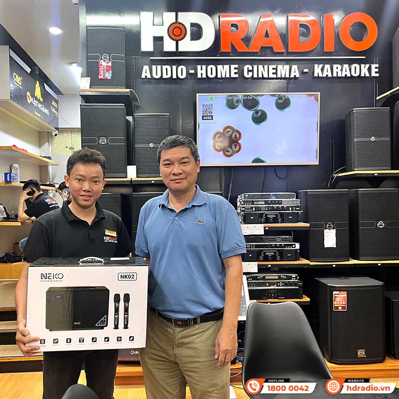 Loa Neko NK02, Công Suất 45W, Bass 16.5cm, Pin 4- 8h, Kèm 2 Tay Mic-17