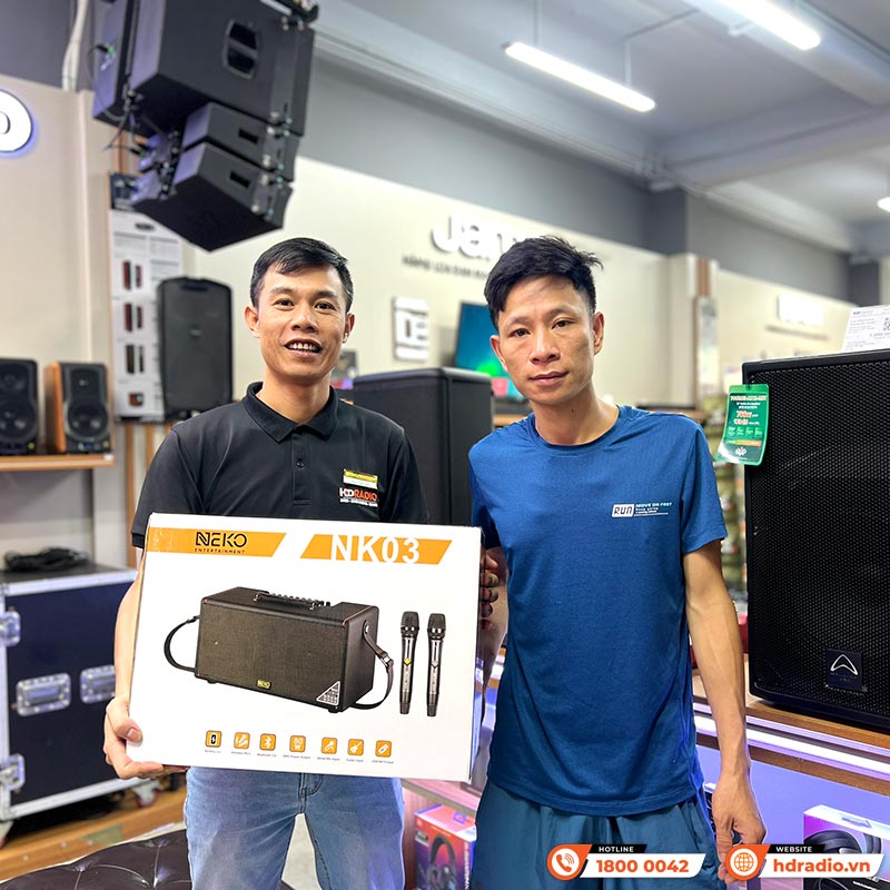 Loa Neko NK03, Công suất 80W, Bluetooth, Aux, Kèm 2 Micro-10
