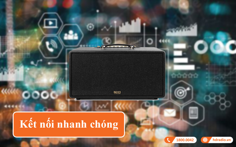 Loa di dong Neko NK600 ket noi