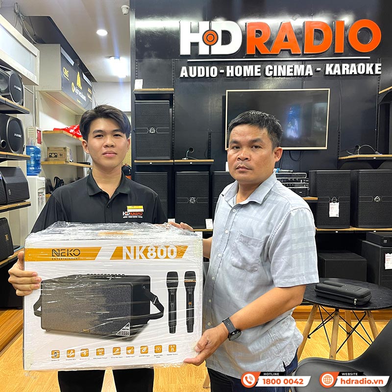 khách hàng mua Loa Neko NK800 chính hãng tại hdradio