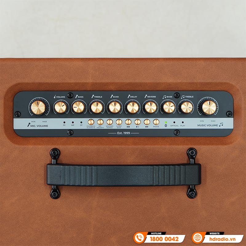 Loa Paramax Aura, Công suất 250W, Pin Từ 3-5 Giờ, Bluetooth 5.3, USB, HDMI (ARC), Optical, AUX, Kèm 2 Micro-7