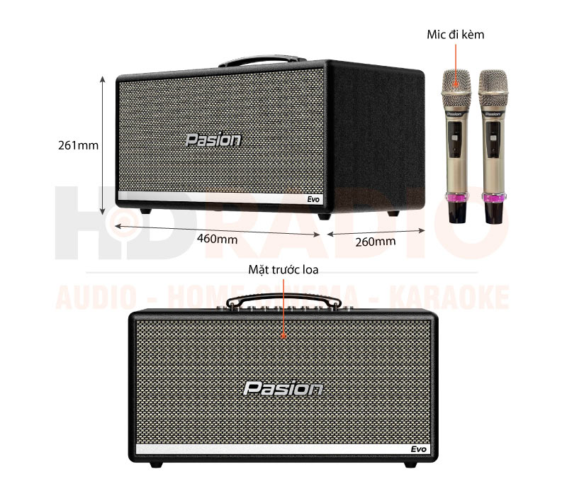 Chú thích Loa Paramax Pasion Evo