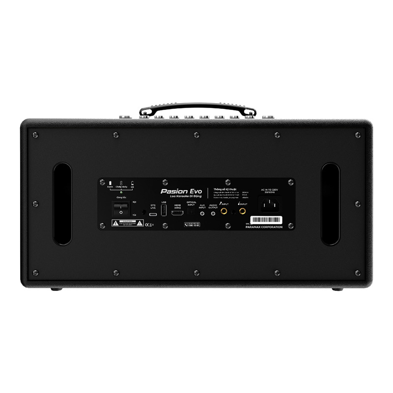 Loa Paramax Pasion Evo, Bass 16.5cm, 210W, Bluetooth 5.3, Kèm 2 tay mic (NEW 2025)-4