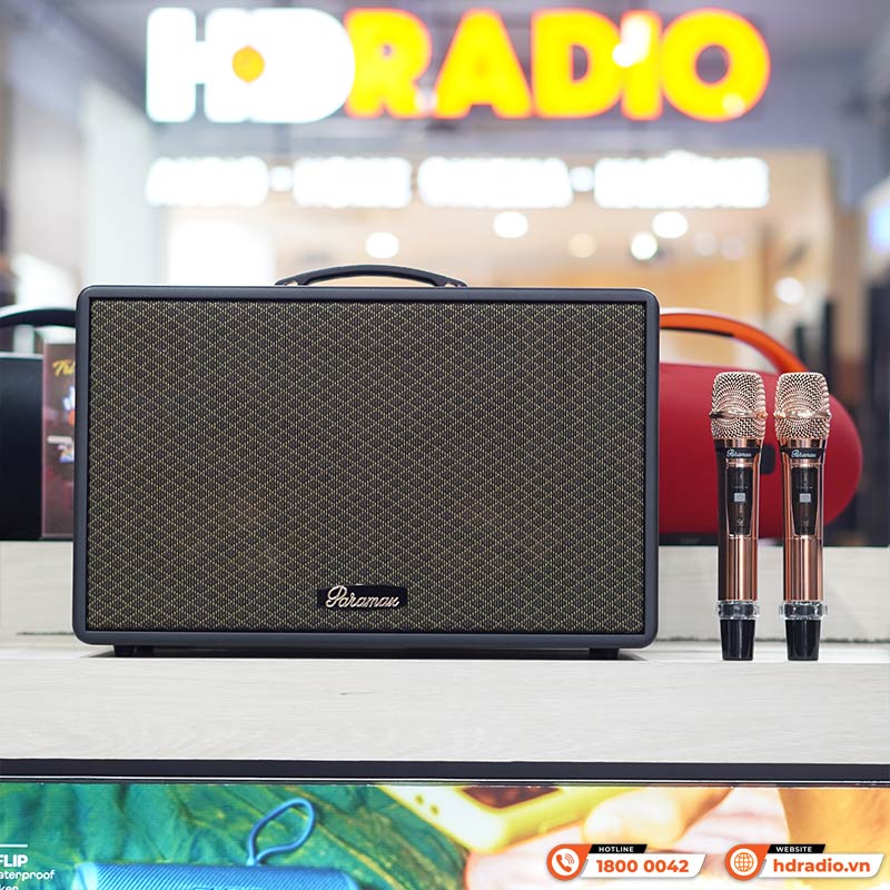 Loa Paramax Saga, Bass 20cm, Công suất 300W, Bluetooth 5.3, Kèm 2 tay micro (NEW 2025)-1