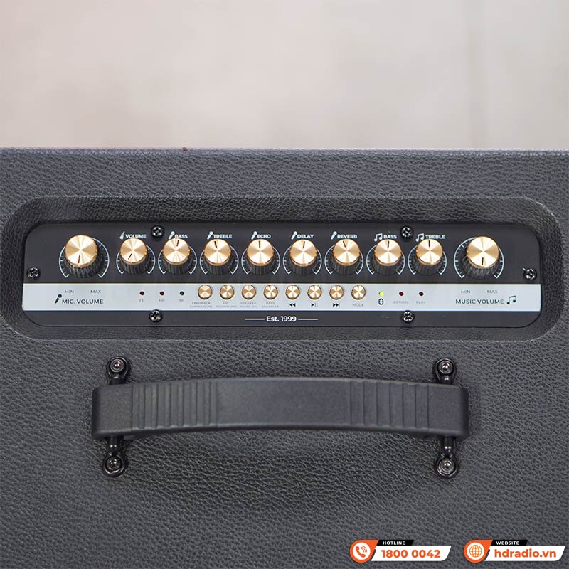 Loa Paramax Saga, Bass 20cm, Công suất 300W, Bluetooth 5.3, Kèm 2 tay micro (NEW 2025)-7